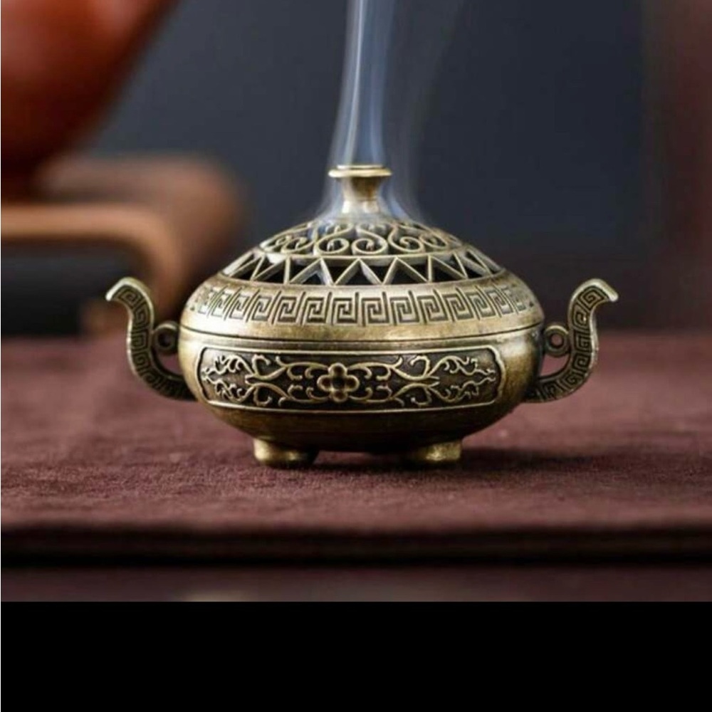 Antique Brass Incense Burner